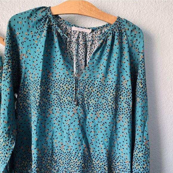 ATEEN SILK asymmetrical boho skirt and blouse made in Brazil - Picture 3 of 16